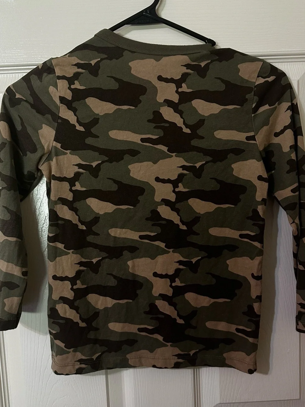 wonder nation Green & Brown Camo Long Sleeve Tee